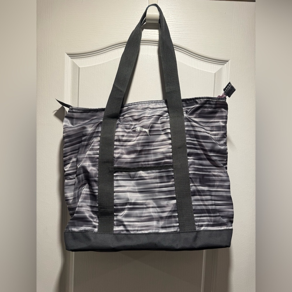 PUMA Evercat Cambridge Large Tote Bag – Grey/Purple Sports Tote